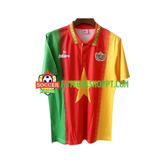 Camisola Homem Camarões Retro Principais Equipamento 1994 Manga Curta