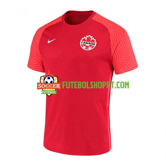 Camisola Homem Canadá 2021 Principais Equipamento Manga Curta