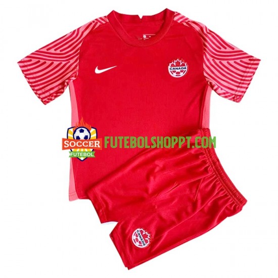 Camisola Júnior Canadá 2021 Principais Equipamento Manga Curta