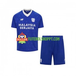 Camisola Júnior Cardiff City Principais Equipamento 2022-2023 Manga Curta