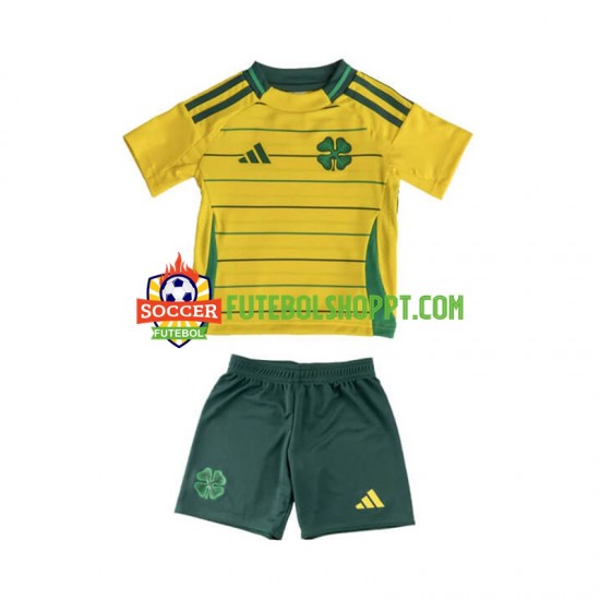 Camisola Júnior Celtic Alternativa Equipamento 2024-2025 Manga Curta