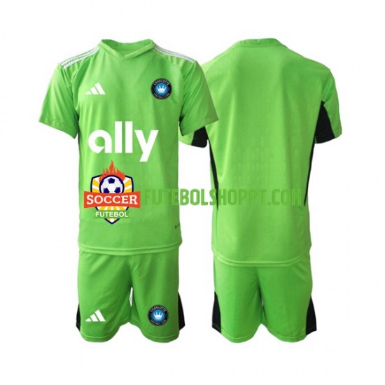 Camisola Júnior Charlotte FC Guarda-redes Principais Equipamento 2023-2024 Manga Curta