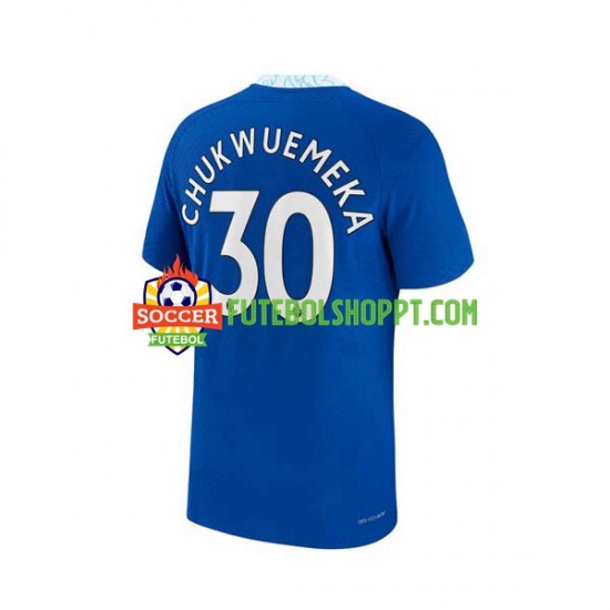 Camisola Homem Chelsea Chukwuemeka 30 Principais Equipamento 2022-2023 Manga Curta