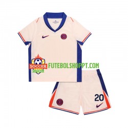 Camisola Júnior Chelsea Cole Palmer 20 Alternativa Equipamento 2024-2025 Manga Curta