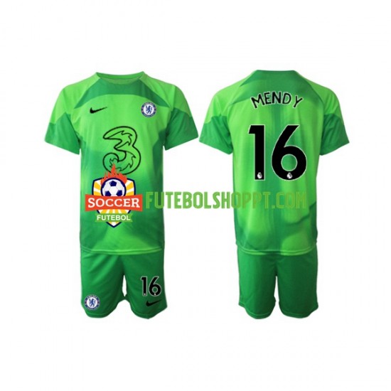 Camisola Júnior Chelsea Edouard Mendy 16 Guarda-redes Terceiro Equipamento 2022-2023 Manga Curta