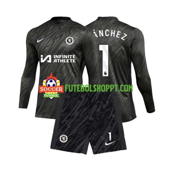 Camisola Júnior Chelsea Robert Sanchez 1 Guarda-redes Alternativa Equipamento 2024-2025 Manga Comprida