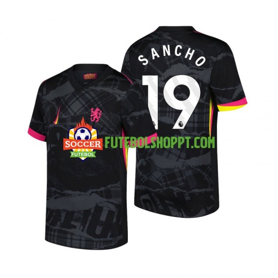Camisola Homem Chelsea Jadon Sancho 19 Terceiro Equipamento 2024-2025 Manga Curta
