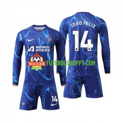 Camisola Júnior Chelsea Joao Felix 14 Principais Equipamento 2024-2025 Manga Comprida