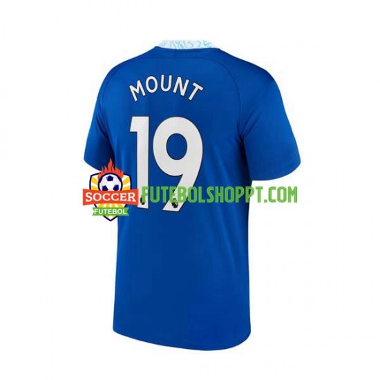 Camisola Homem Chelsea Mason Mount 19 Principais Equipamento 2022-2023 Manga Curta