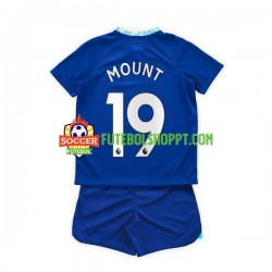 Camisola Júnior Chelsea Mason Mount 19 Principais Equipamento 2022-2023 Manga Curta