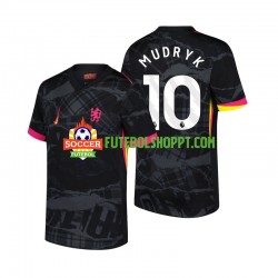Camisola Homem Chelsea Mychajlo Mudryk 10 Terceiro Equipamento 2024-2025 Manga Curta