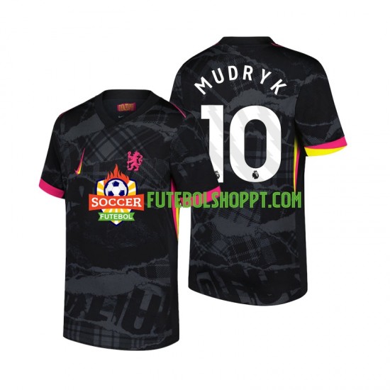 Camisola Homem Chelsea Mychajlo Mudryk 10 Terceiro Equipamento 2024-2025 Manga Curta