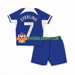 Camisola Júnior Chelsea Raheem Sterling 7 Principais Equipamento 2023-2024 Manga Curta Camisola Júnior Chelsea Raheem Sterling 7 Principais Equipamento 2023-2024 Manga Curta