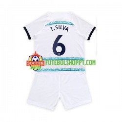 Camisola Júnior Chelsea T. Silva 6 Alternativa Equipamento 2022-2023 Manga Curta