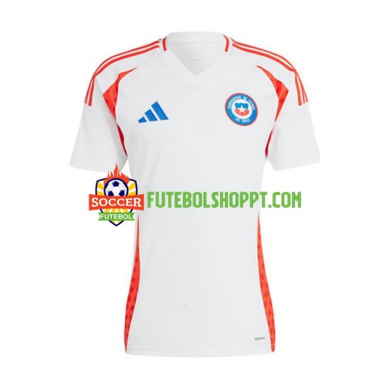Camisola Homem Chile Copa America Alternativa Equipamento 2024 Manga Curta