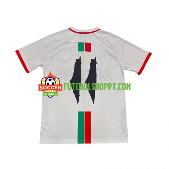Camisola Homem Club Deportivo Palestino Center Stripre Alternativa Equipamento 2024-2025 Manga Curta