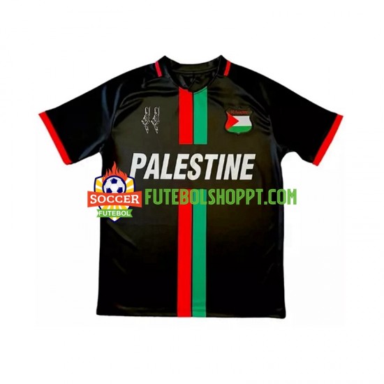 Camisola Homem Club Deportivo Palestino Center Stripre Principais Equipamento 2024-2025 Manga Curta