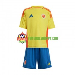 Camisola Júnior Colômbia Copa America Principais Equipamento 2024 Manga Curta