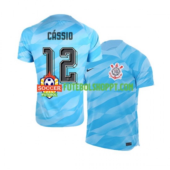 Camisola Homem Corinthians Cassio 12 Guarda-redes Principais Equipamento 2023-2024 Manga Curta