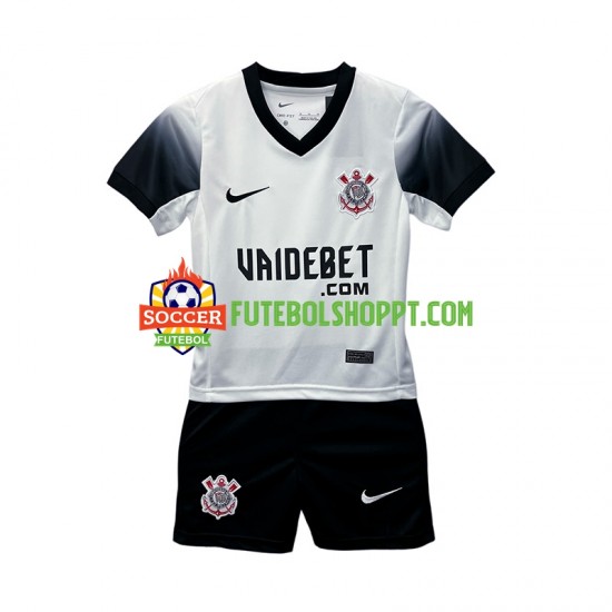 Camisola Júnior Corinthians Principais Equipamento 2024-2025 Manga Curta