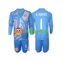 Camisola Júnior Costa Rica Keylor Navas 1 Guarda-redes Principais Equipamento 2024 Manga Comprida