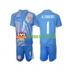 Camisola Júnior Costa Rica Keylor Navas 1 Guarda-redes Principais Equipamento 2024 Manga Curta