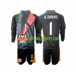 Camisola Júnior Costa Rica Keylor Navas 1 Guarda-redes Terceiro Equipamento 2024 Manga Comprida