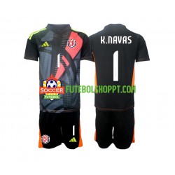 Camisola Júnior Costa Rica Keylor Navas 1 Guarda-redes Terceiro Equipamento 2024 Manga Curta