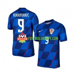 Camisola Homem Croácia Andrej Kramaric 9 Alternativa Equipamento Euro 2024 Manga Curta