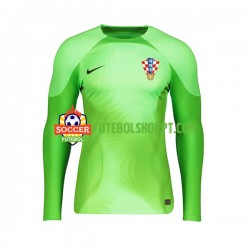 Camisola Homem Croácia Guarda-redes Alternativa Equipamento Copa do Mundo 2022 Manga Comprida