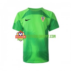 Camisola Homem Croácia Guarda-redes Alternativa Equipamento Copa do Mundo 2022 Manga Curta