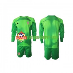Camisola Júnior Croácia Guarda-redes Alternativa Equipamento Copa do Mundo 2022 Manga Comprida
