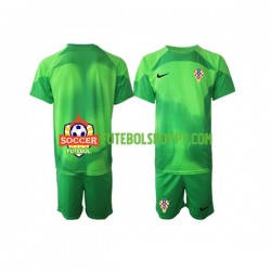 Camisola Júnior Croácia Guarda-redes Alternativa Equipamento Copa do Mundo 2022 Manga Curta