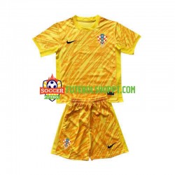 Camisola Júnior Croácia Guarda-redes Principais Equipamento Euro 2024 Manga Curta