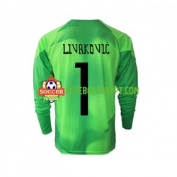 Camisola Homem Croácia Livakovic Guarda-redes Alternativa Equipamento Copa do Mundo 2022 Manga Comprida