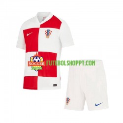 Camisola Júnior Croácia Principais Equipamento Euro 2024 Manga Curta