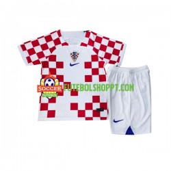 Camisola Júnior Croácia Principais Equipamento Mundial 2022 Manga Curta