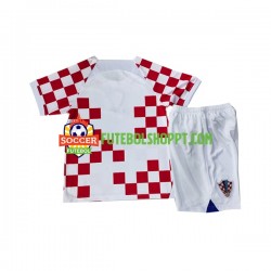 Camisola Júnior Croácia Principais Equipamento Mundial 2022 Manga Curta