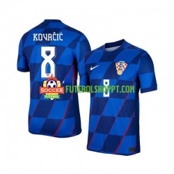 Camisola Homem Croácia Mateo Kovacic 8 Alternativa Equipamento Euro 2024 Manga Curta