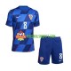 Camisola Júnior Croácia Mateo Kovacic 8 Alternativa Equipamento Euro 2024 Manga Curta