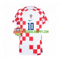 Camisola Homem Croácia Modrić 10 Principais Equipamento Mundial 2022 Manga Curta