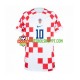 Camisola Homem Croácia Modrić 10 Principais Equipamento Mundial 2022 Manga Curta