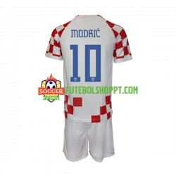 Camisola Júnior Croácia Modrić 10 Principais Equipamento Mundial 2022 Manga Curta