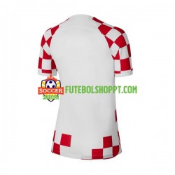 Camisola Mulher Croácia Principais Equipamento Mundial 2022 Manga Curta