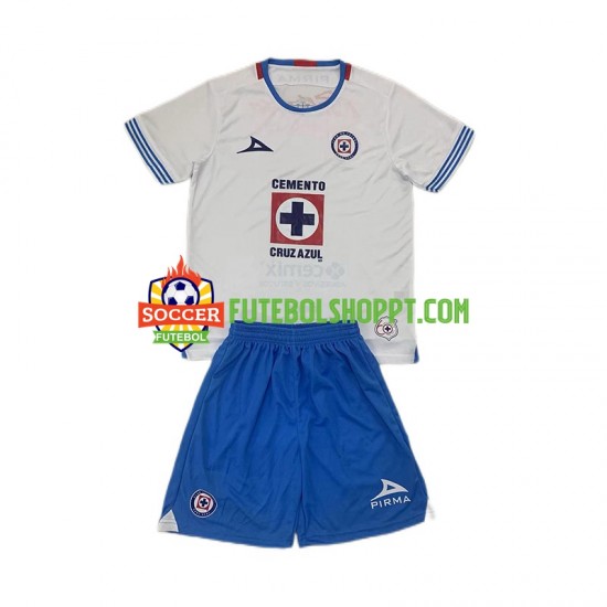 Camisola Júnior Cruz Azul Alternativa Equipamento 2024-2025 Manga Curta