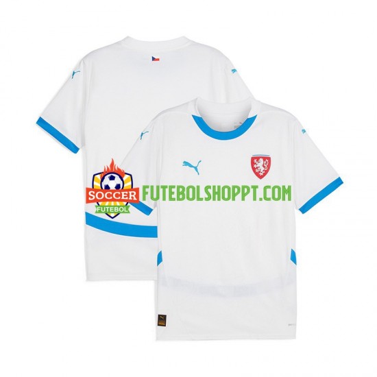 Camisola Homem Chéquia Alternativa Equipamento Euro 2024 Manga Curta