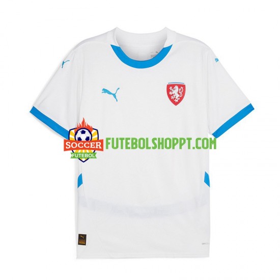 Camisola Homem Chéquia Alternativa Equipamento Euro 2024 Manga Curta