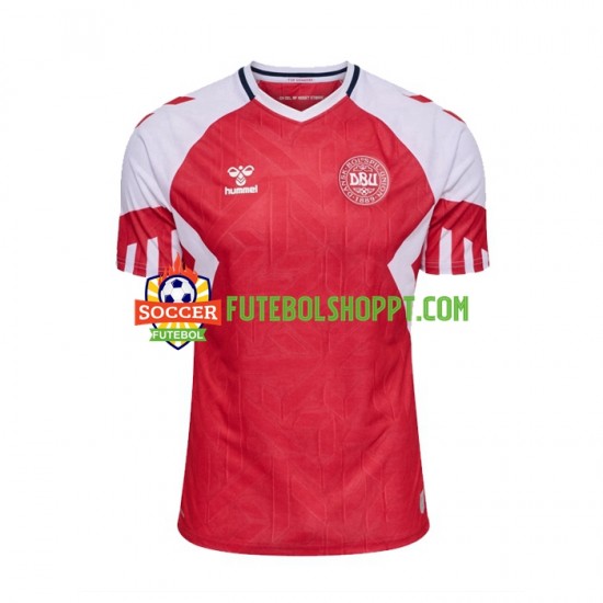 Camisola Homem Dinamarca Principais Equipamento 2023 Manga Curta