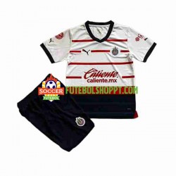Camisola Júnior Deportivo Guadalajara Alternativa Equipamento 2023-2024 Manga Curta