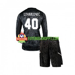 Camisola Júnior Dinamo Zagreb Livakovic 40 Guarda-redes Principais Equipamento 2022-2023 Manga Comprida